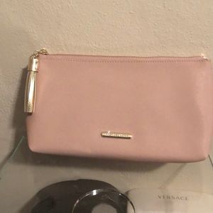 Powder pink make up bag